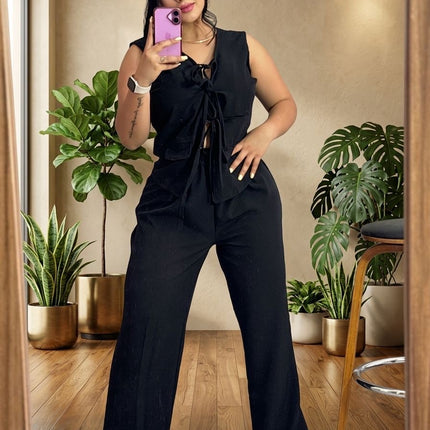 Conjunto Pantalón Blusa Amarre