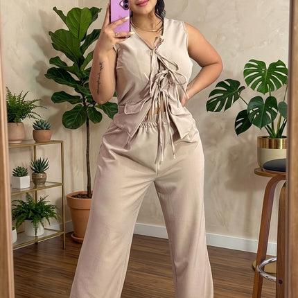 Conjunto Pantalón Blusa Amarre