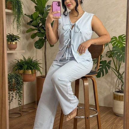 Conjunto Pantalón Blusa Amarre