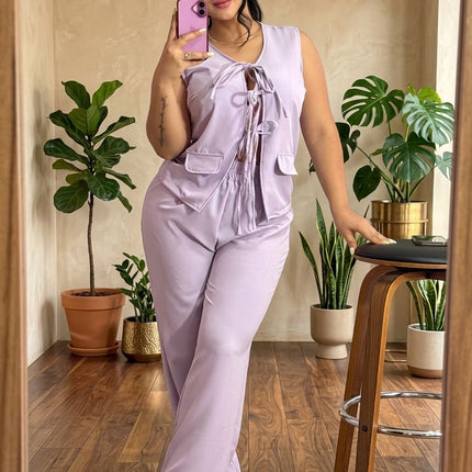 Conjunto Pantalón Blusa Amarre