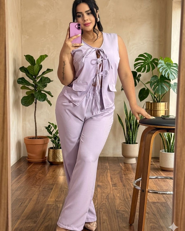 Conjunto Pantalón Blusa Amarre